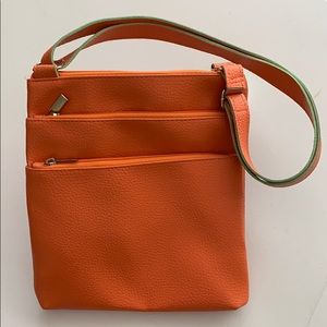 Crossbody Hipster Style Bag in Orange